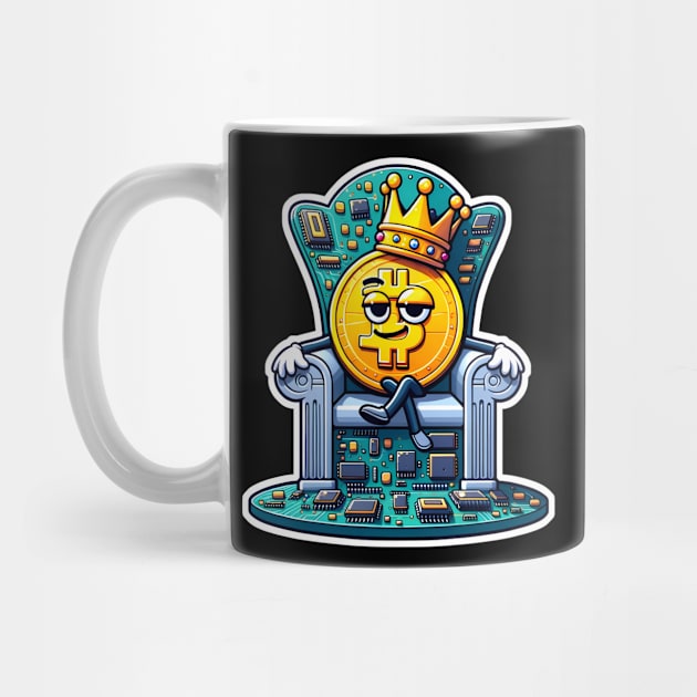 Crypto Royalty: The Bitcoin Monarch by Doming_Designs